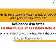 photo de Résidence d'artistes "La Martinique et ses bèlès Acte 4" : Le bèlè de la Caraïbe